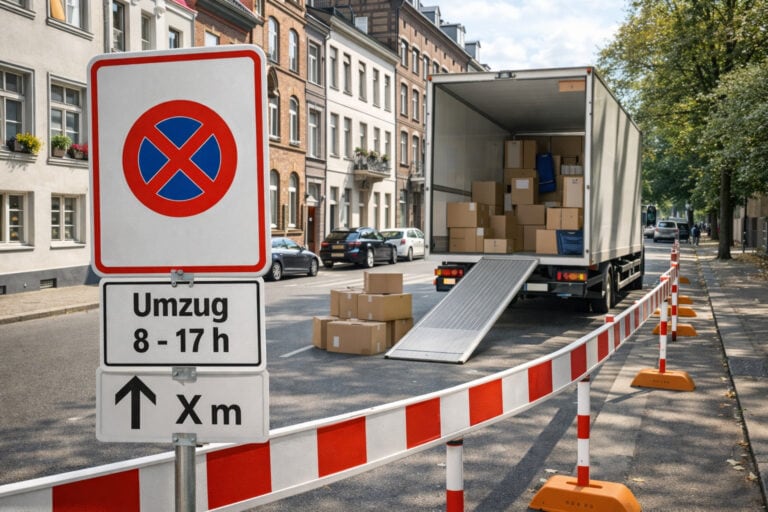 Halteverbotszone beim Umzug Aachen: Kosten, Ablauf, Fristen und häufige Fehler